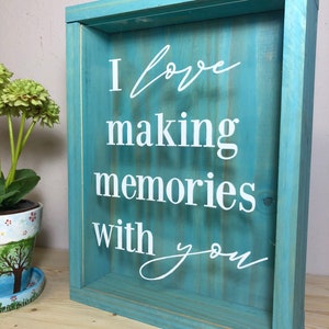 Making Memories Shadow Box: Pamiątkowy bilet z rustykalnej sosny
