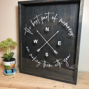 XL Rustic Shadow Box: Handmade Pine Souvenir & Ticket Holder