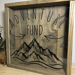 Adventure Fund Shadow Box • Travel Fund • Money Holder • Gift for ...