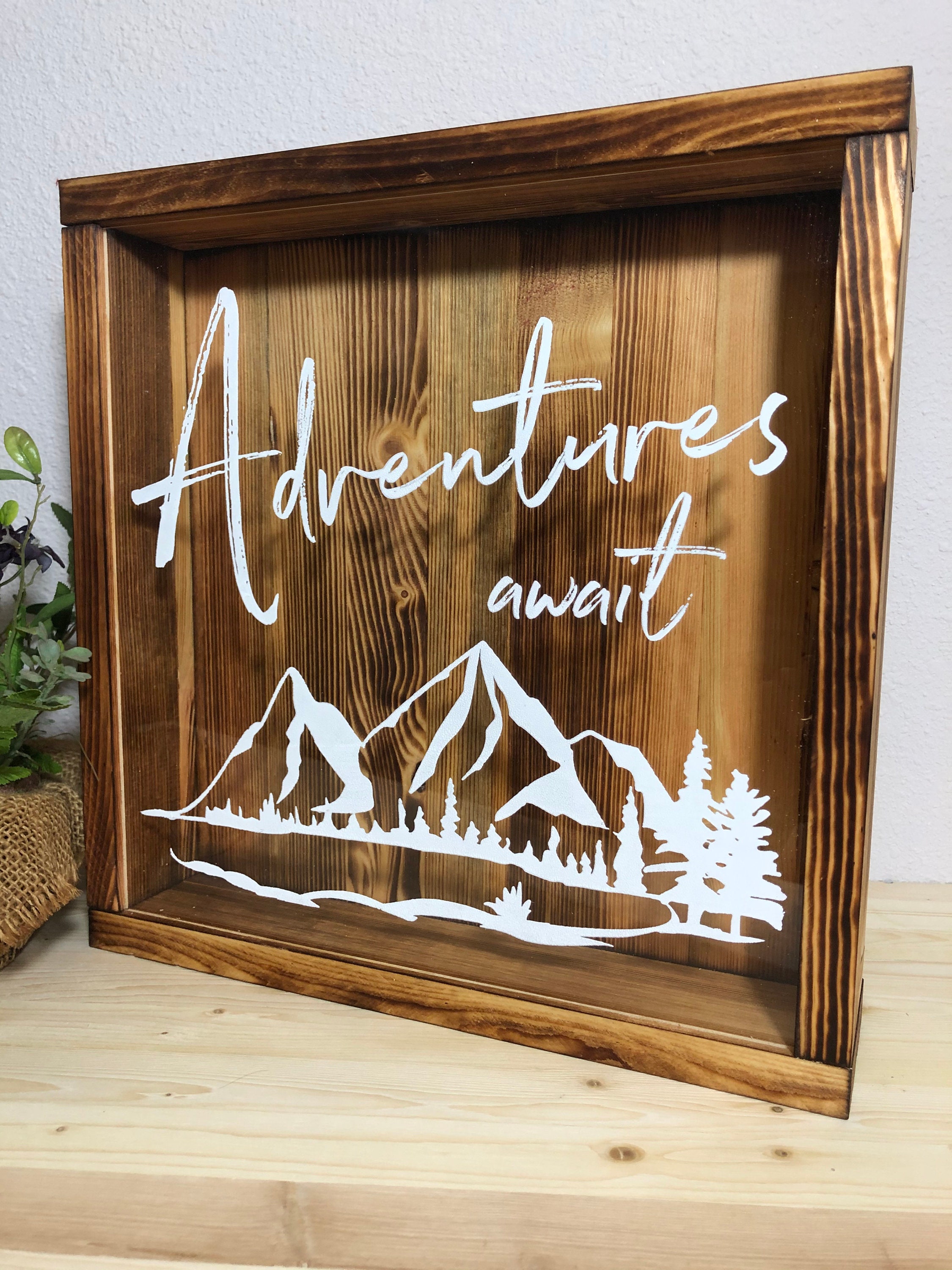 Adventure Shadow Box Adventure Fund Shadow Box Travel Fund | Etsy
