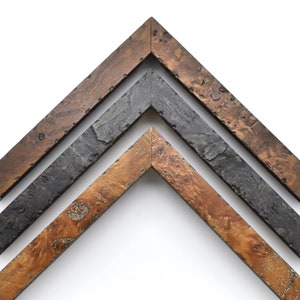 Rustic Burled Wood Picture Frame, Burl Wood Custom Frames For Wall Art, Light Brown Black, 4x6 5x7 8x10 9x12 11x14 11x17 12x16 16x20 18x24
