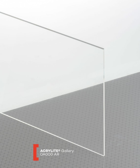 Non Glare Reflection Control Acrylic Glass Framing Grade Acrylic, Any Size,  4x6, 5x7, 8x10, 8.5x11, 11x14, Custom Sizes Available 