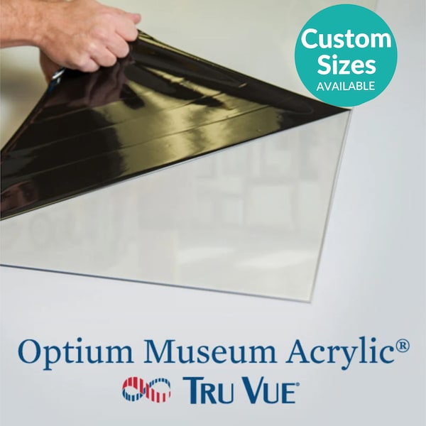Optium Museum Acrylic Glass Glare Reducing With 99% UV and Anti Abrasion | Picture Frame Acrylic Covers | Acrylic Glass For Picture Frames