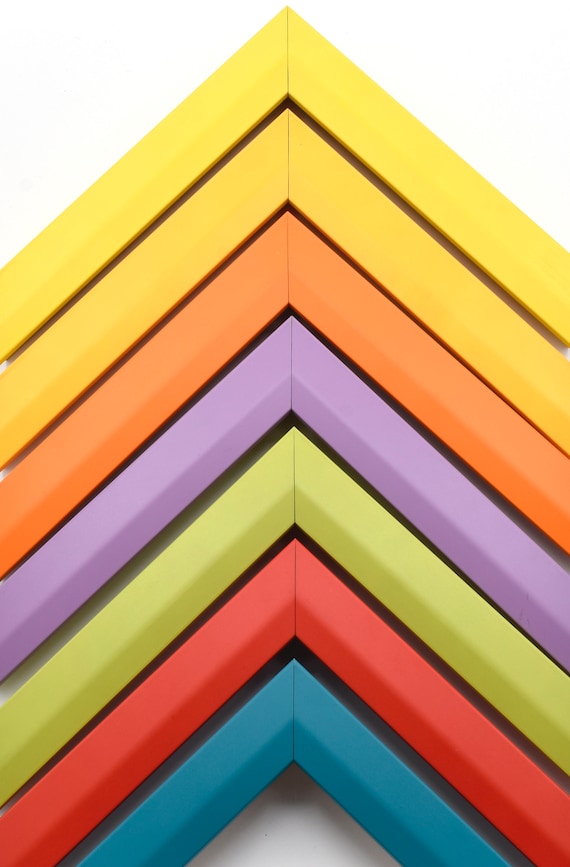 Bright Colored Picture Frame Colorful Custom Frames for Wall Etsy