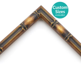 Classic Tiki Bar Frame – Handcrafted Bamboo Frame for Retro Tropical Decor