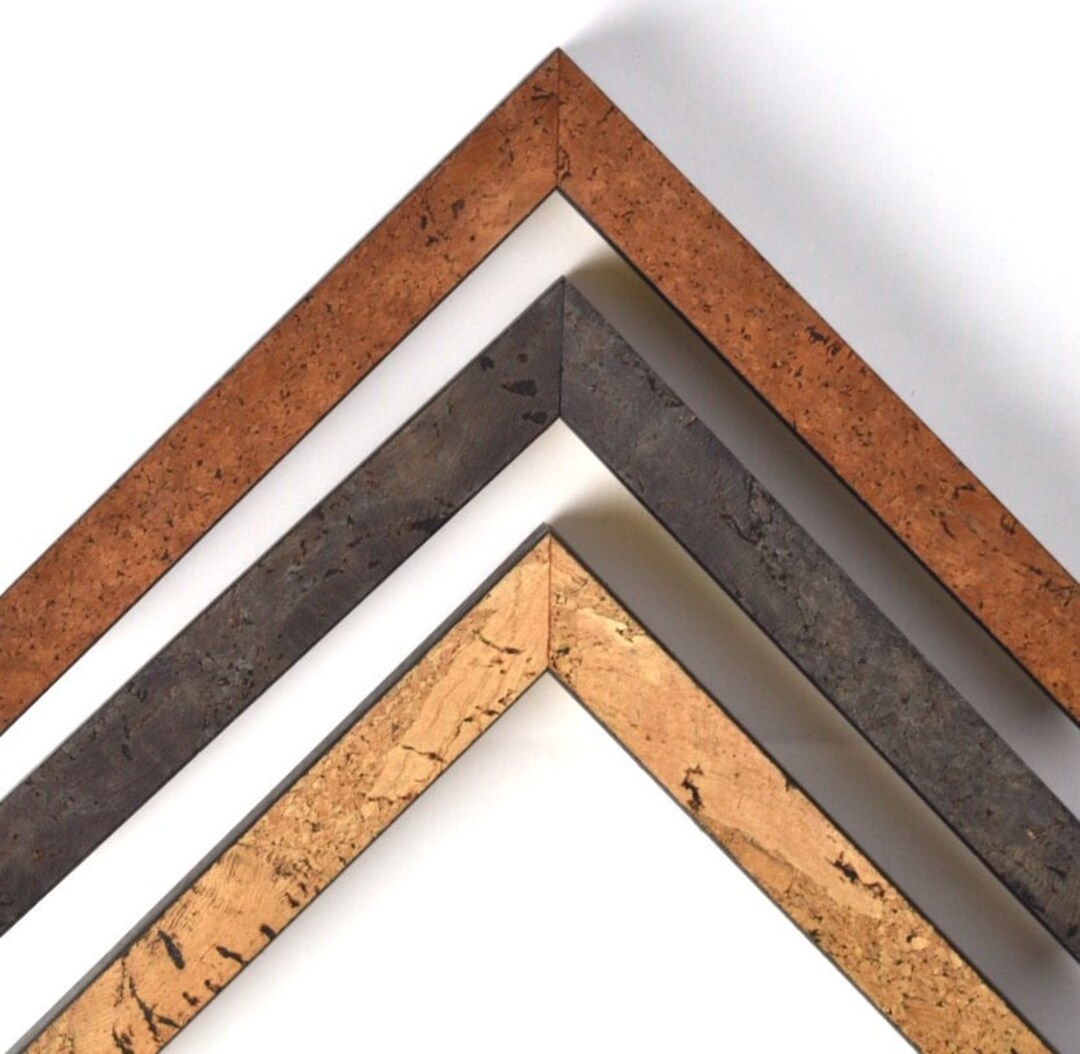 Decorative Cork Veneer Picture Frame, Personalized Custom Frames for