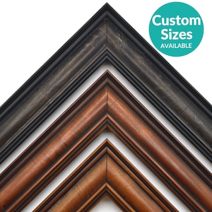 Traditional Mid-Century Modern Custom Picture Frame w/ 90% UV Cover, Contemporary Boho Home Decor, Art Deco Frames For Wall Art, Diploma