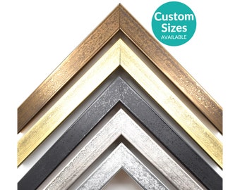 Weathered Metallic Picture Frame, Industrial Style, 90% UV Cover