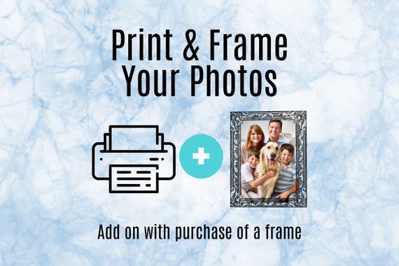 Print & Frame Your Photo | Upgrade Add on with Purchase of a Frame | Printed Photo on Luster Paper | Custom Print For Custom Picture Frames