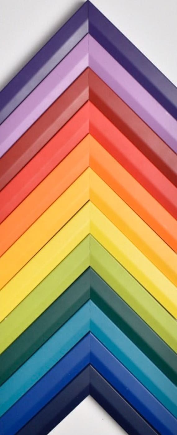 Bright Colored Picture Frame Colorful Custom Frames for Wall Etsy