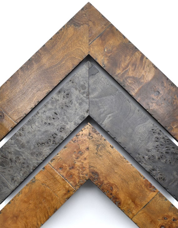 Rustic Burled Wood Picture Frame Burl Wood Custom Frames for Wall