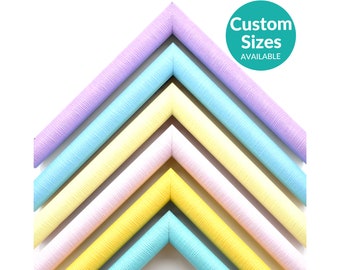 Pastel Colorful Picture Frame Ready to Hang With UV Acrylic Glass | Custom Picture Frames | Custom Picture Frames For Wall Art Poster Prints