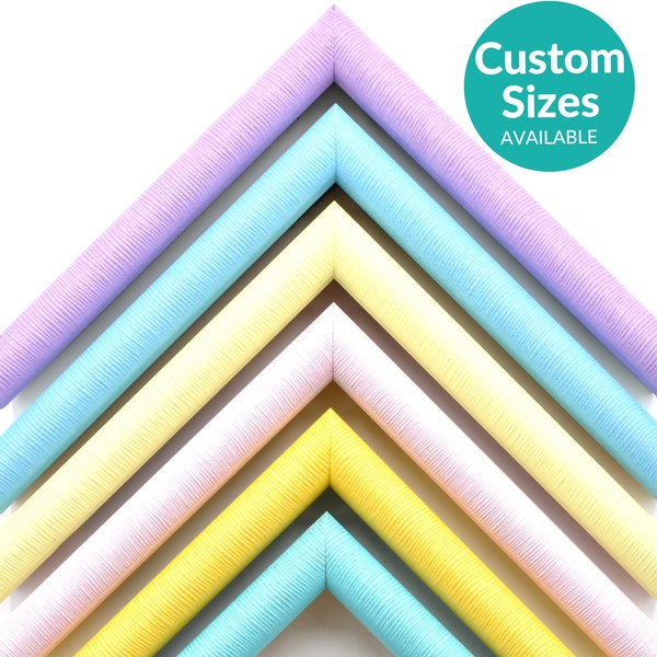 Pastel Colorful Picture Frame Ready to Hang With UV Acrylic Glass | Custom Picture Frames | Custom Picture Frames For Wall Art Poster Prints