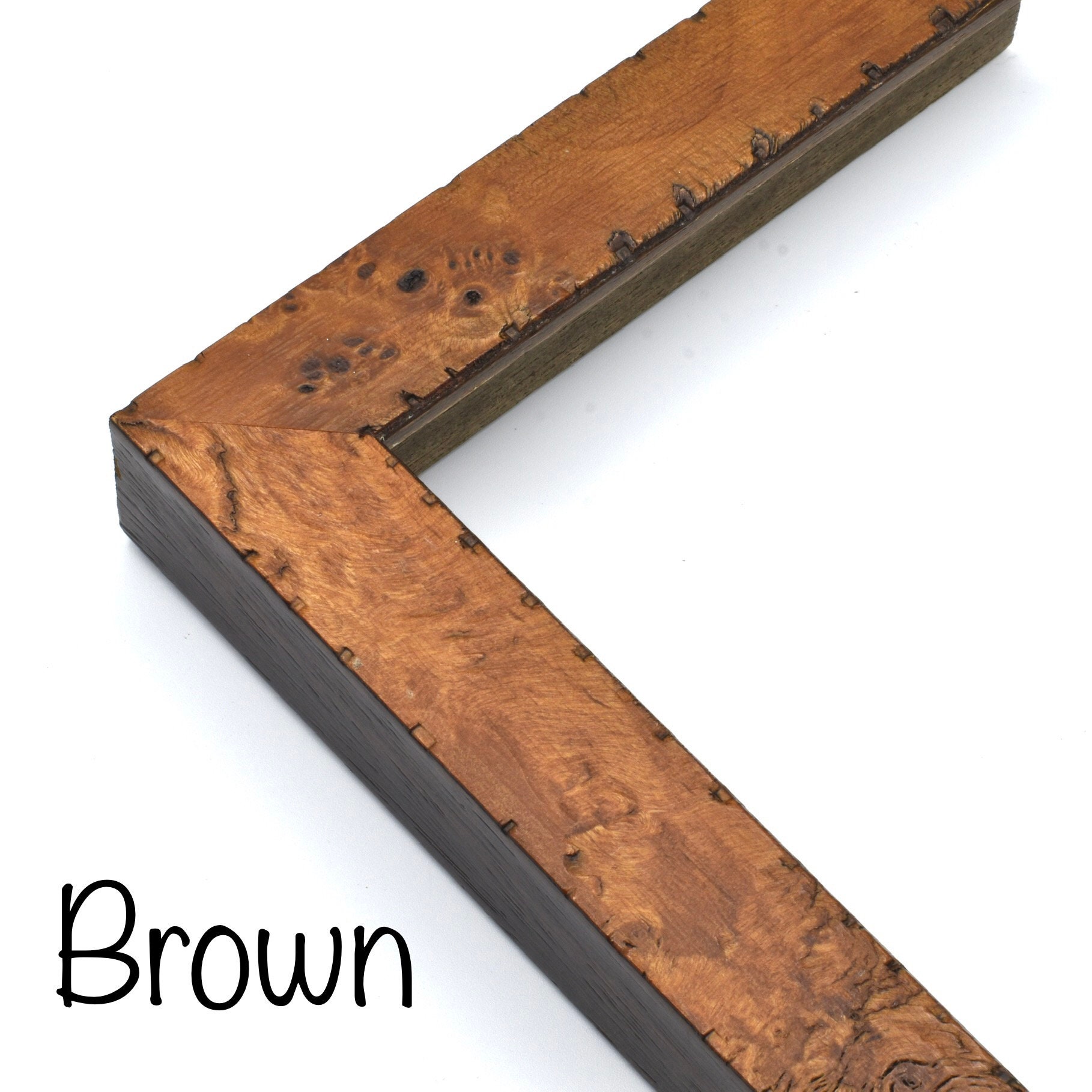 Rustic Burl Wood Picture Frame Burled Wood Custom Frames for Etsy