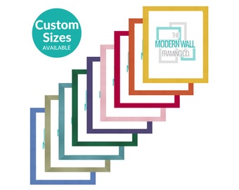 Colorful Modern Picture Frame UV Protective Acrylic Glass Ready To Hang | Custom Picture Frames | 4x6 5x7 8x10 11x14 12x16 12x18 16x20 18x24