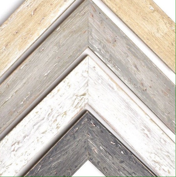 Coastal Inspired Triple 4x6 or 5x7 White Washed Reclaimed Wood