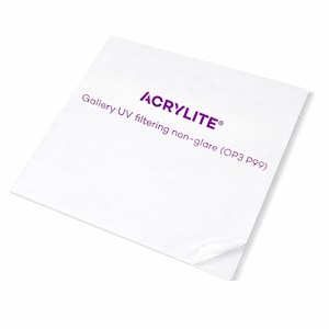 Non Glare 99% UV Protection Acrylic Glass: Conservation Framing, Custom Size