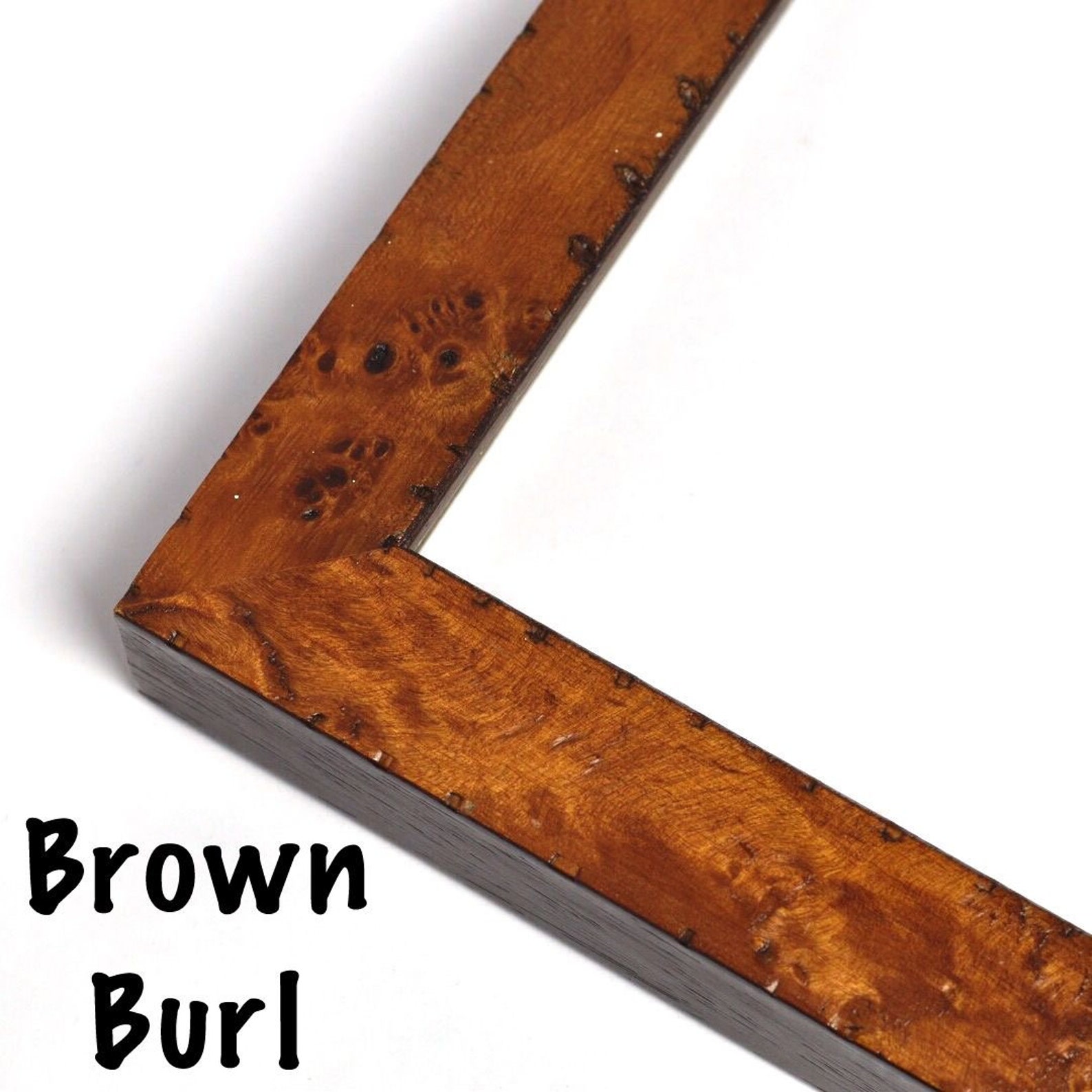 Rustic Burl Wood Picture Frame Burled Wood Custom Frames for Etsy