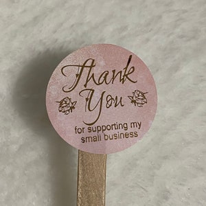 Thank you for supporting our small business sticker 1.5 inch image 2