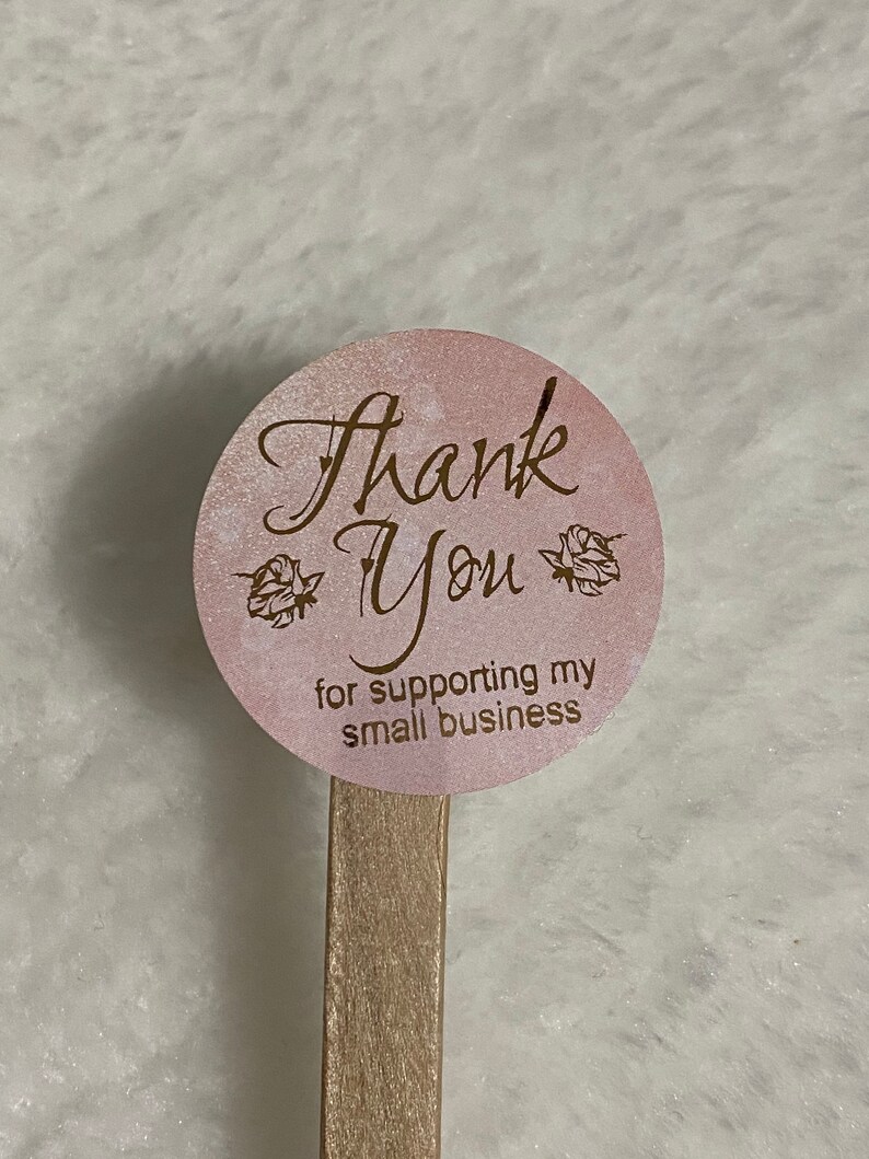 Thank you for supporting our small business sticker 1.5 inch image 2