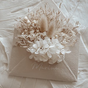 Cadeau annonce grossesse, enveloppe fleurie à message personnalisé, naissance bébé, mamie, annonce arrivée bébé, félicitations future maman