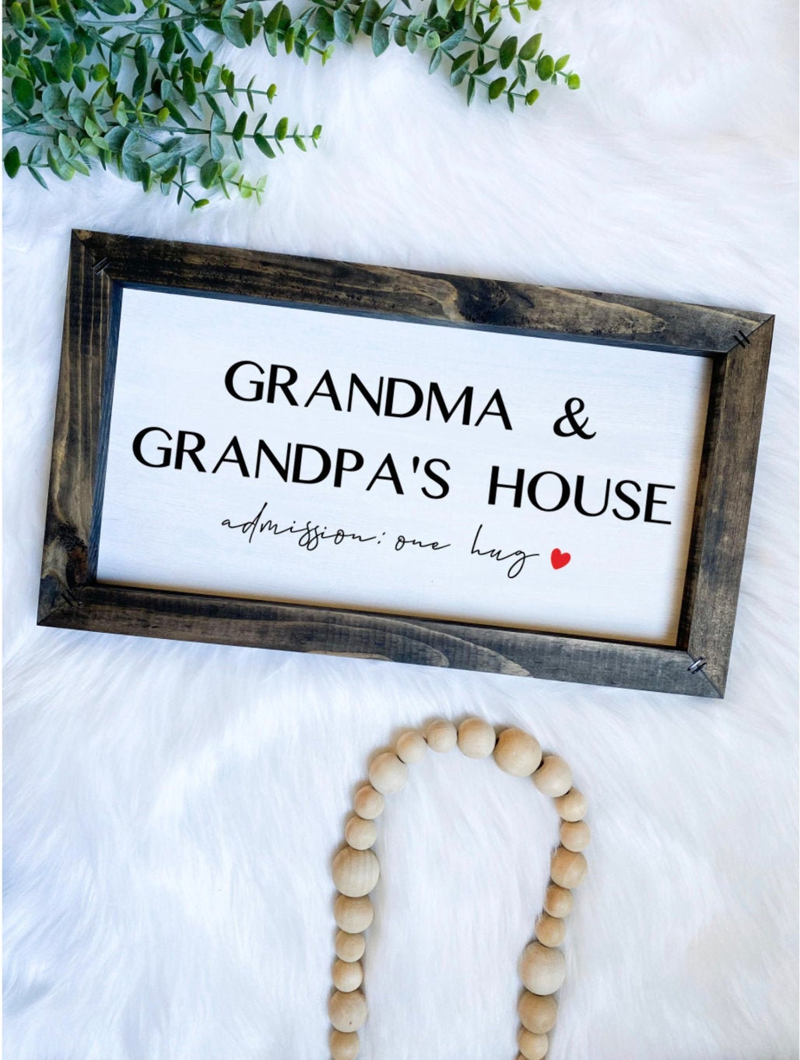 Grandma and Grandpa's House Handmade Wooden Sign Gift For Etsy