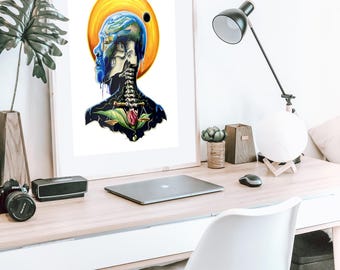 Como arriba, así abajo - BioCreativeArts - Láminas artísticas para profesionales de la salud, coleccionistas de arte y trabajadores del bienestar.