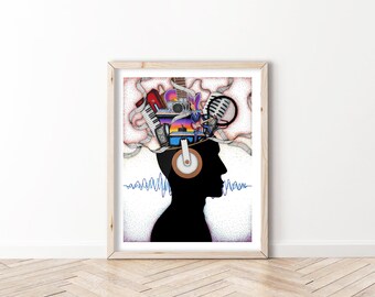 La mente del músico - BioCreativeArts - Láminas artísticas para músicos, productores musicales, compositores e instrumentistas