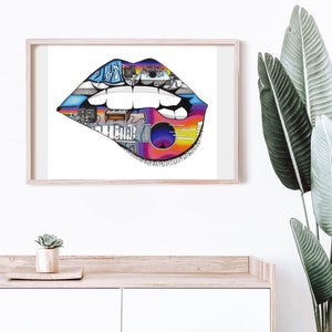 Lips of the Musician - BioCreativeArts - Art Prints for Musicians, Music Producers, Composers, and Instrumentalists