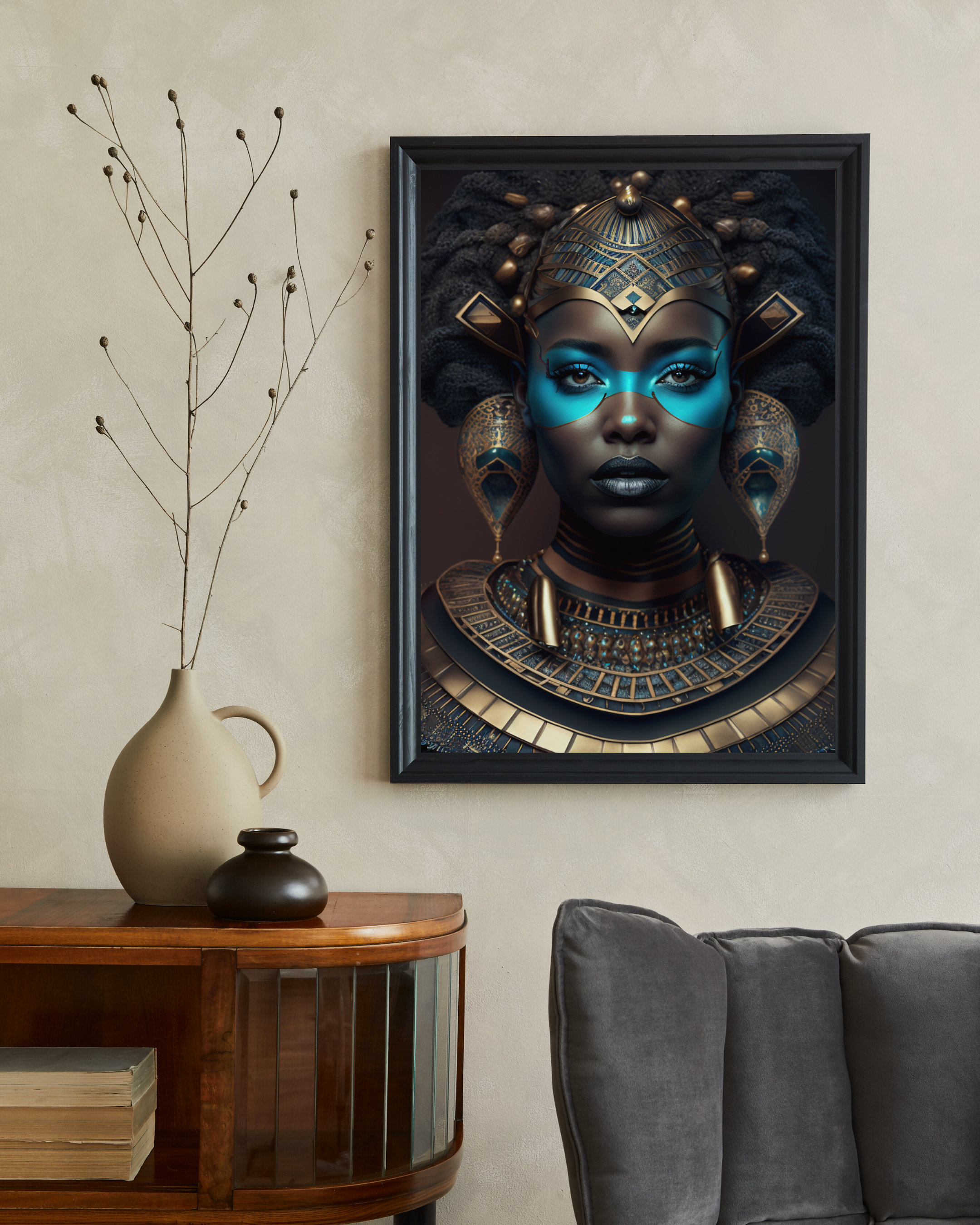 Afro Futurism Black Woman Egyptian Ai-generated Digital Art - Etsy