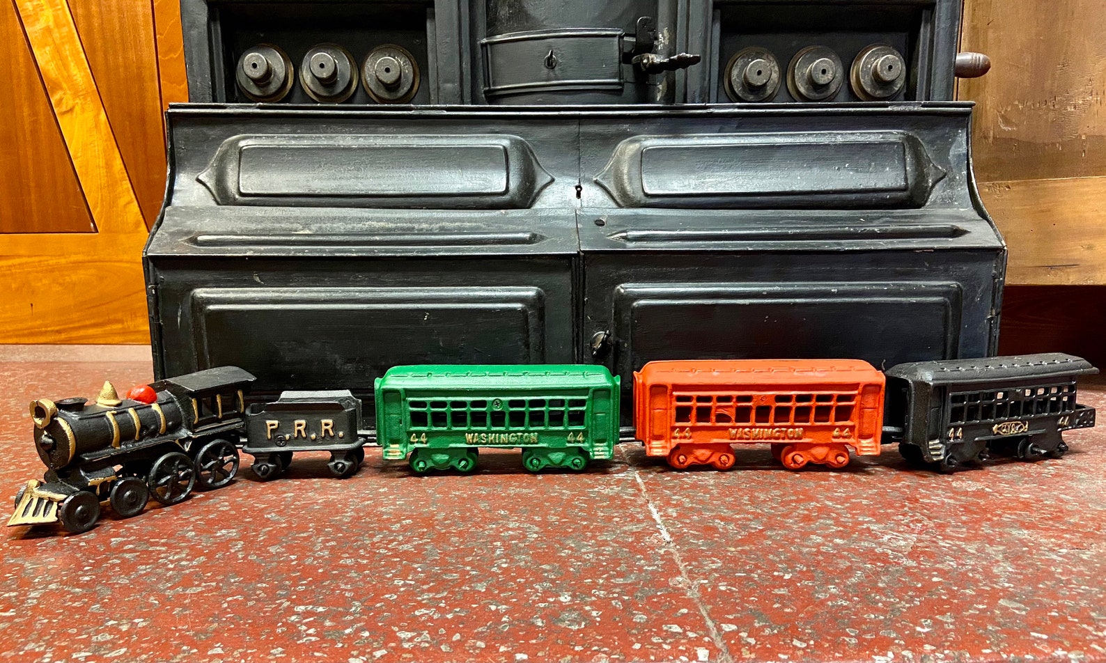 Vintage Cast Iron Train Set Vintage Pennsylvania Railroad 5 Etsy