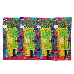 Vintage Ninja Glowing Power Sword Toys - New Old Stock Lot of 4