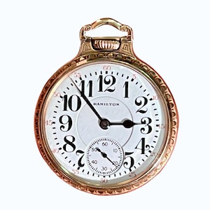 Hamilton 992 Railroad Pocket Watch: 1929 American Classic, 10k Gold-Filled