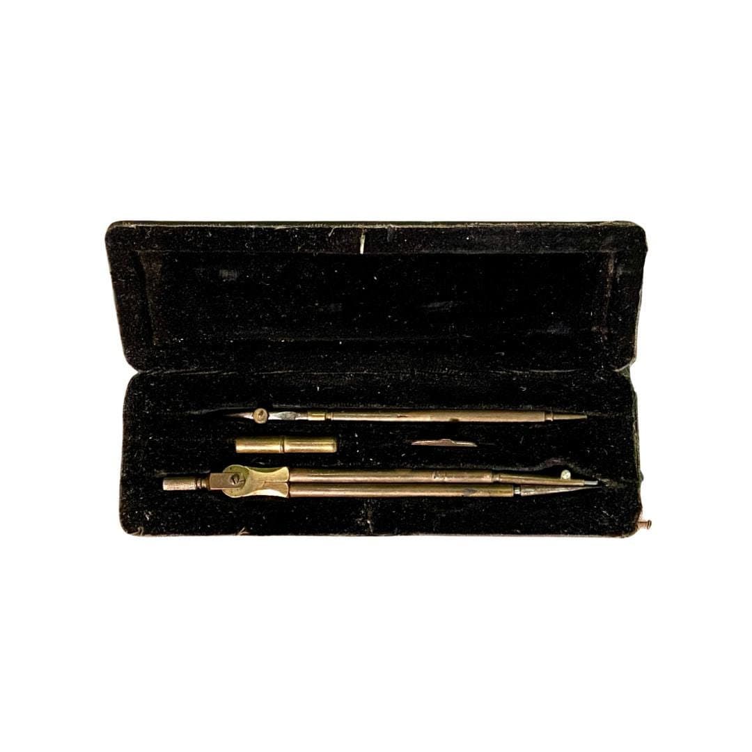 Antique Drafting Instrument Set in Original Case - Etsy