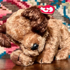 Vintage Ty Dog, Ty Classic, Ty Chips the Dog, Ty Plush Dog Stuffed Animal, Vintage Classic Stuffed Ty Dog, Classic Vintage Stuffed Animal.