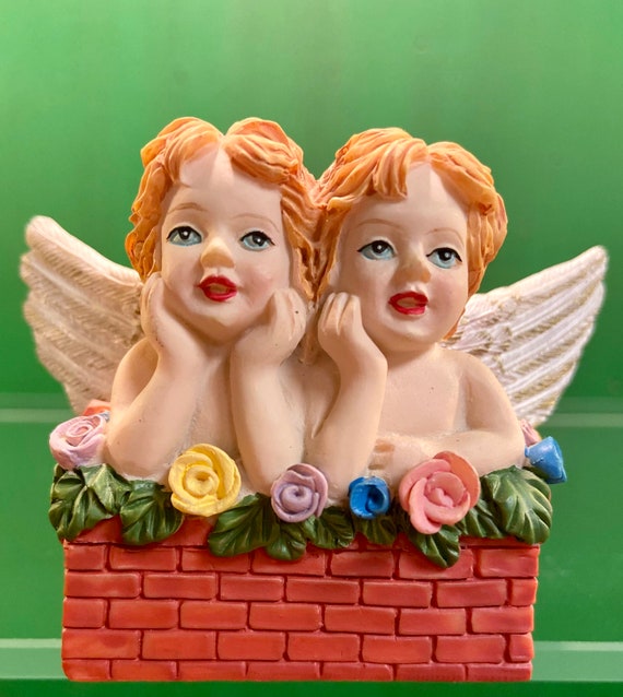 Vintage Angel Figurines Lot of 10: Collectible Cherub Ornaments