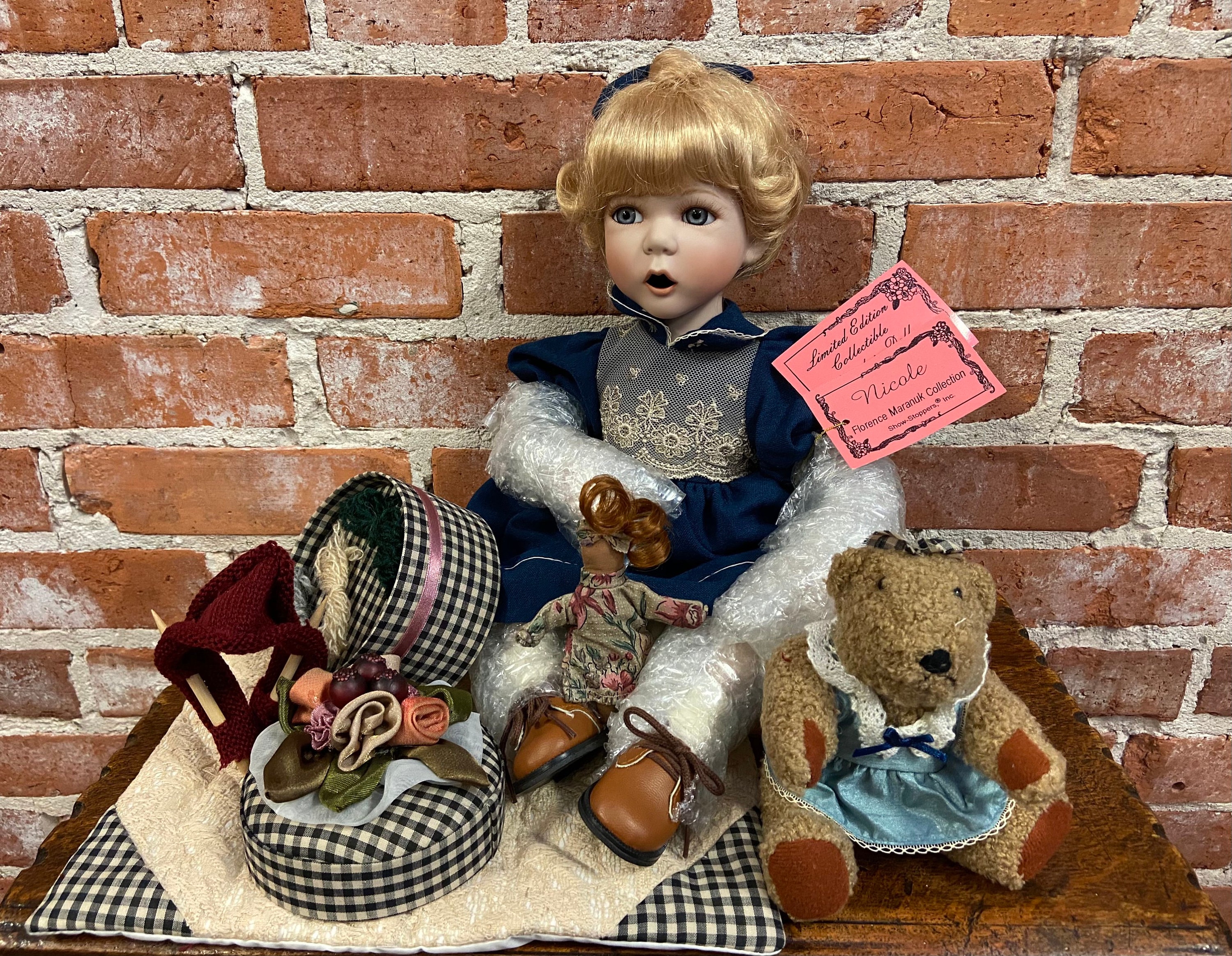 Vintage Porcelain Show stoppers Doll Florence Maranuk Collection Limited Edition Porcelain Doll 17 Nicole Porcelain Vintage Doll Bear. Etsy