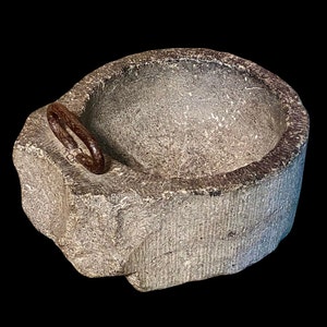 Antique Hand Carved Stone Holy Water Stoup - 17th Century Font