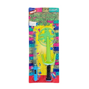 Vintage Ninja Sword Toy Set: Reptiles 4 Colours Glowing Power Sword