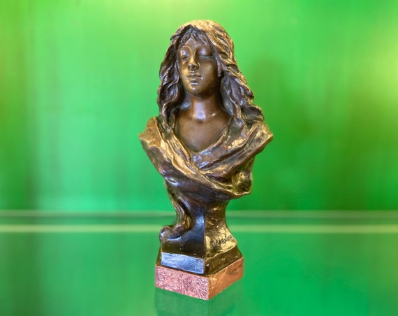 Jean Garnier (french 1853-1910) Original Fine Art Bronze Bust 