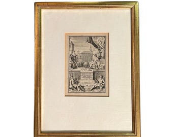 18th Century Dutch Engraving: Allegory on the VOC, Antique Historical Art Print