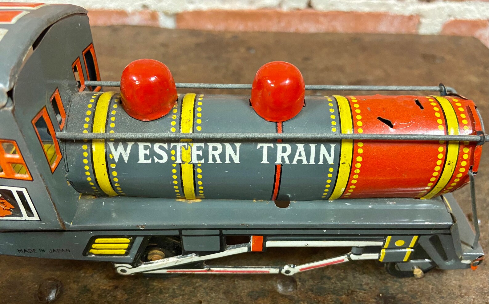 Mid Century Tin Toy Friction Train Vintage Tin Litho Friction Etsy