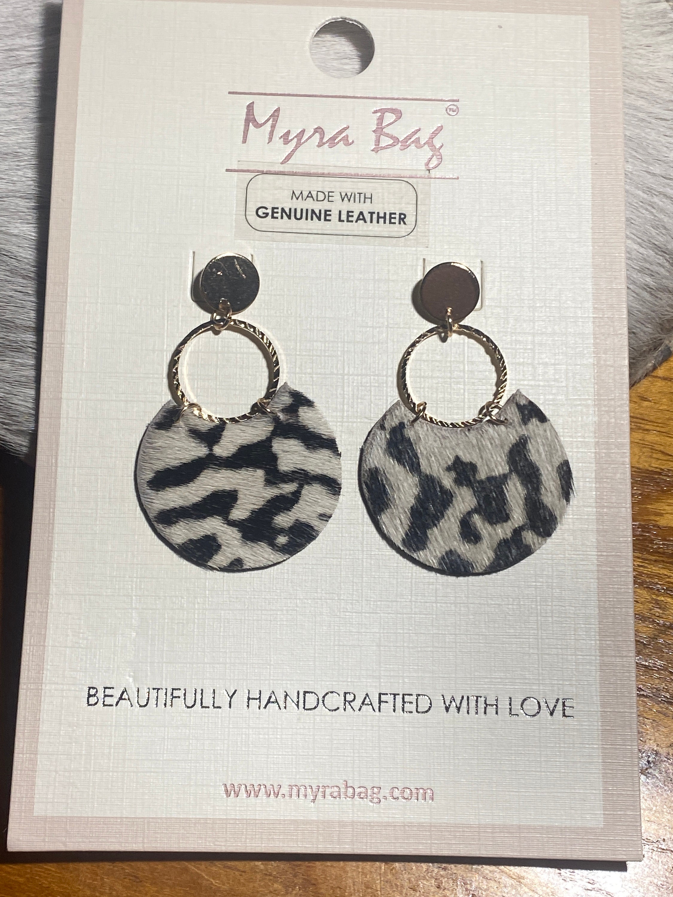 Genuine Leather Myra Bag Earrings Unique Gift for Her Country Style - Etsy