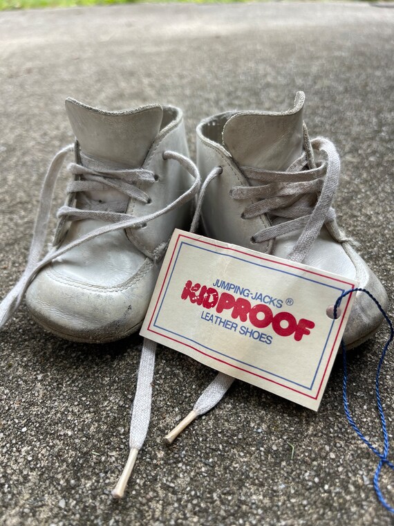 Vintage Shoes - Jumping Jaacks - Leather - White -