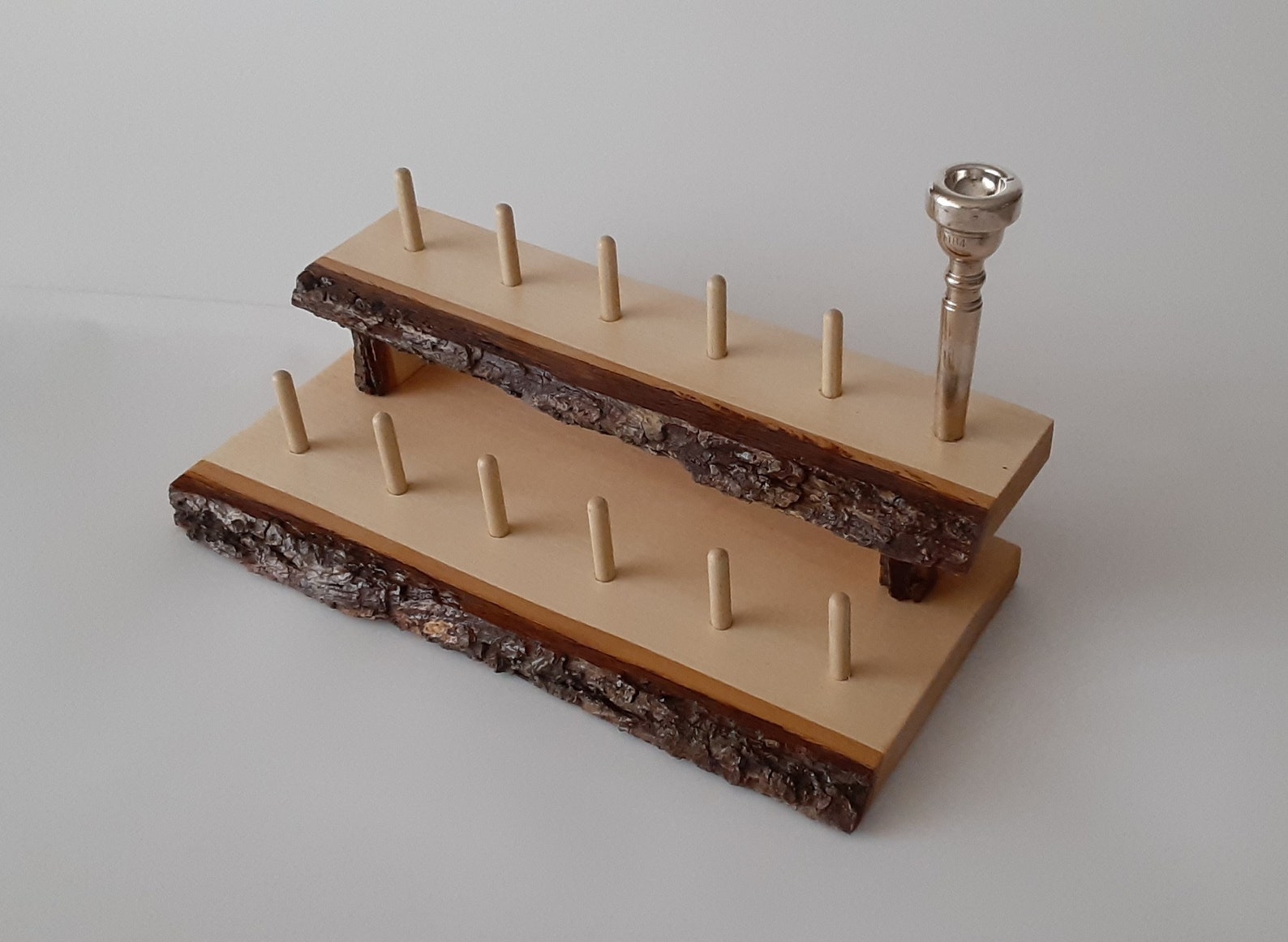Rustic Wooden stand holder for 12 Trumpet Trombone Etsy