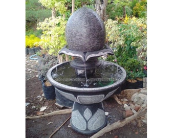 Relaxing fountain - Garden decor - Outdoor marble fountain - Stone waterfall - Exterior decor - Home decorations- Indoor ball cup style