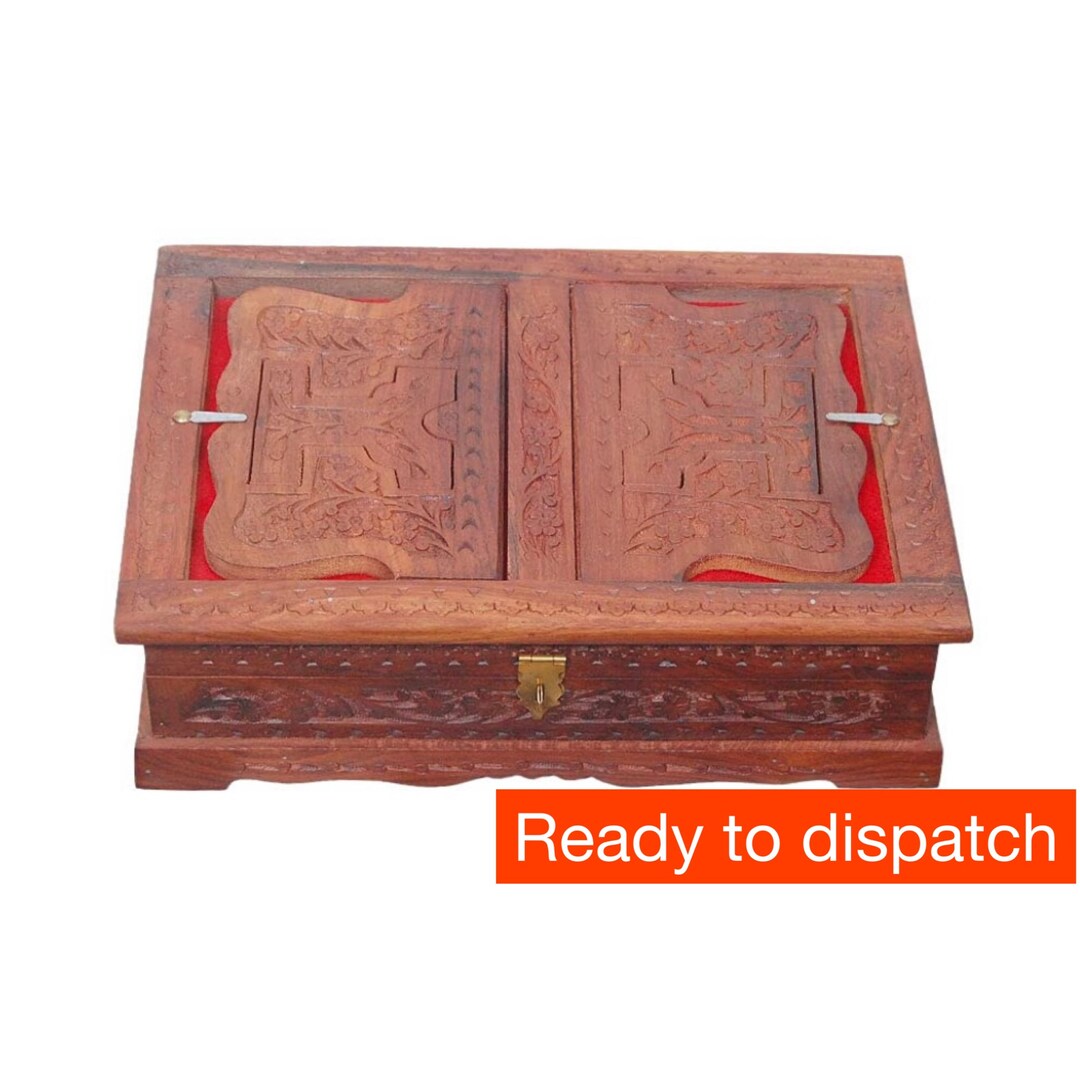 Wooden Holy Book Stand Box: Spiritual Reading Holder - Etsy