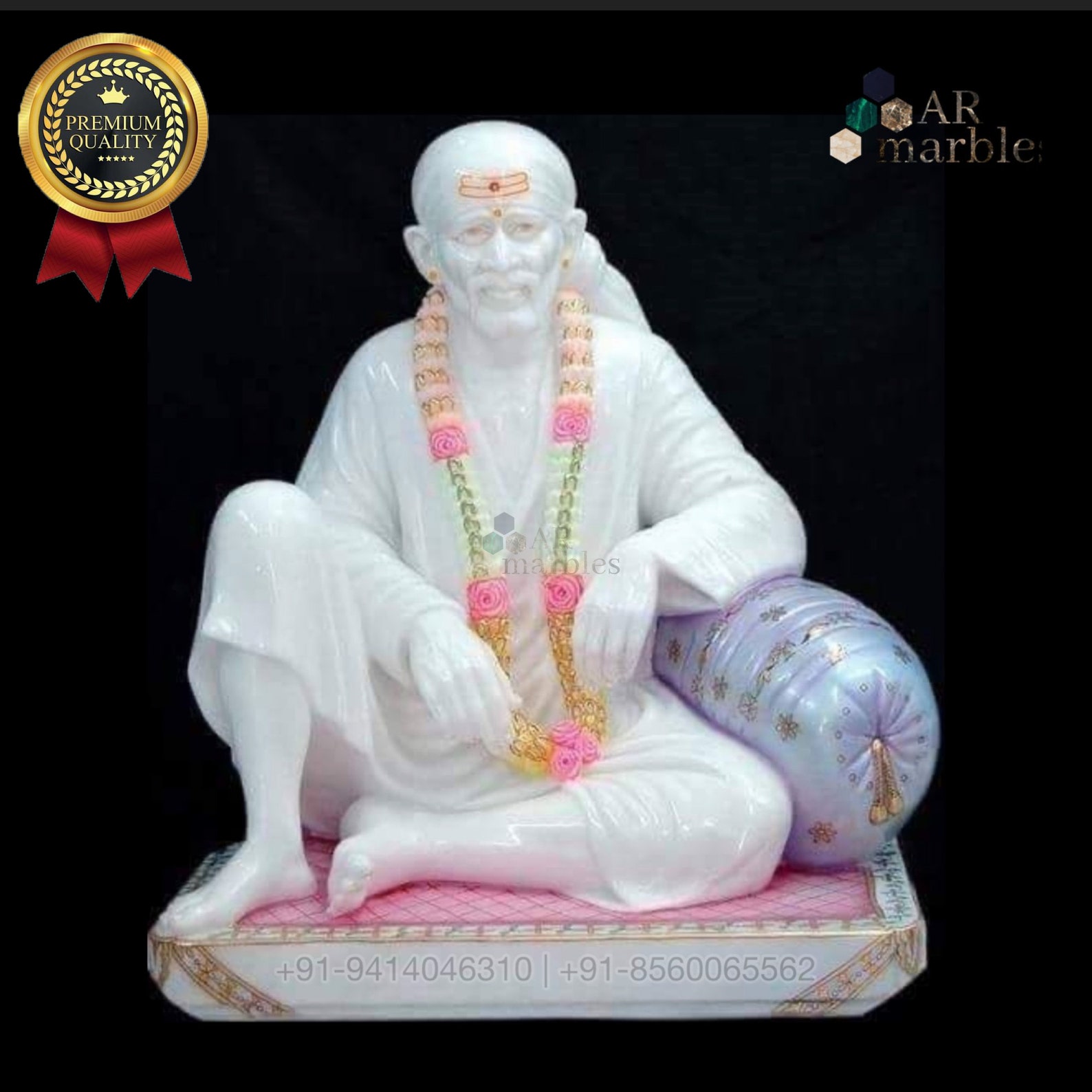 Marble Shree Sai Baba Statue Marble God Idol Home Worship Etsy