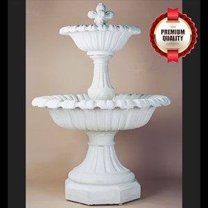 Marble Fountain | Enchanting waterfall Fountain | Relaxing Outdoor Decorations | Decorative Home decor | Hand Carved Water Fountain