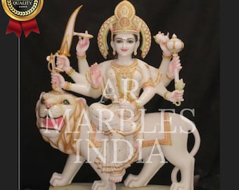 Durga mata statue , marble god idol , marble Durga moorti | religious god idol for home Pooja , Diwali Greetings